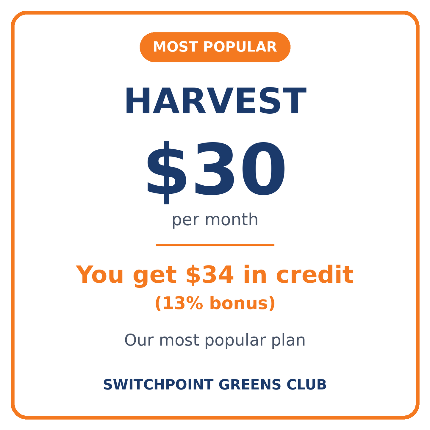 Harvest Membership