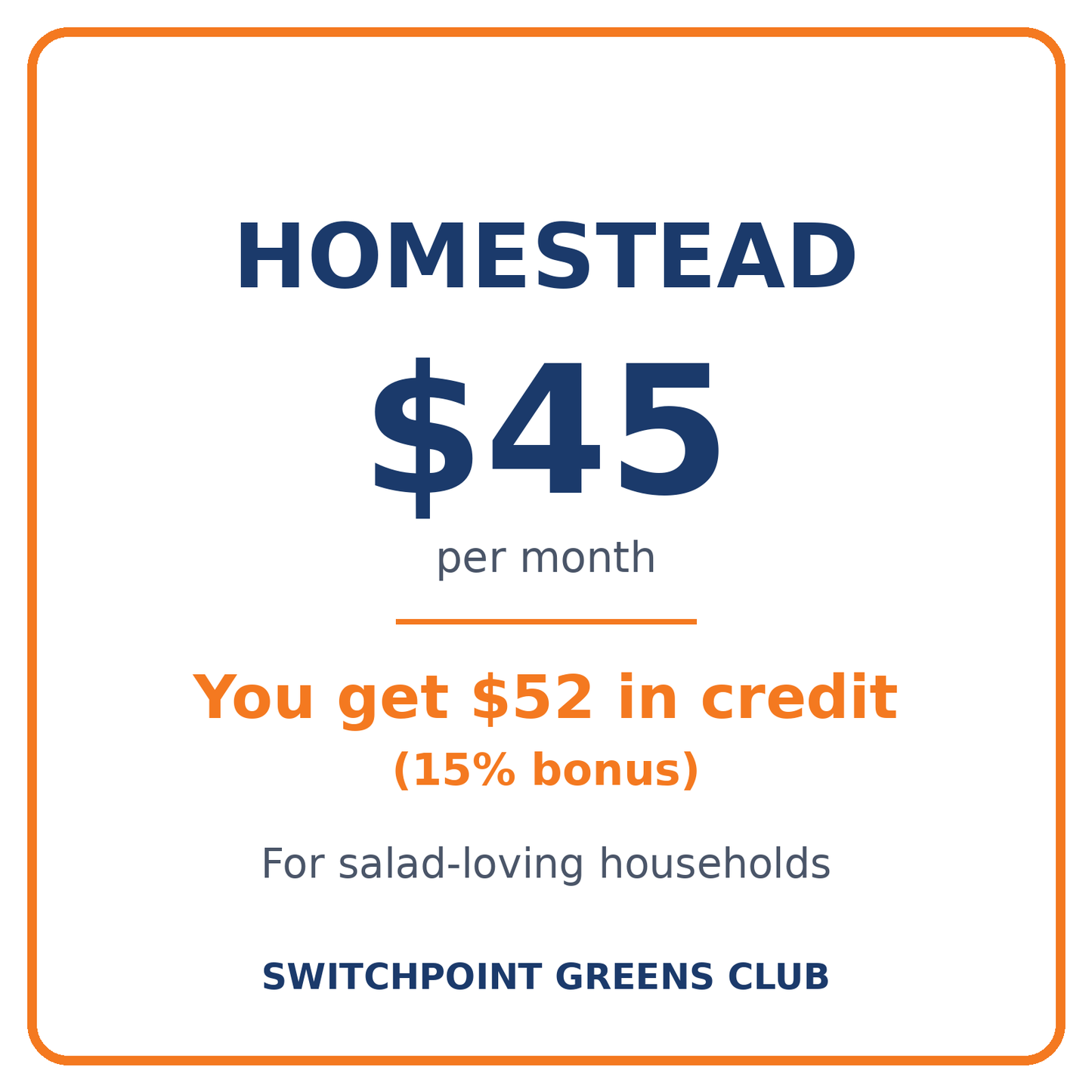 Homestead Membership